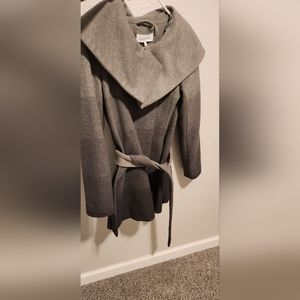 Calvin Klein wool ombre coat grey size 2